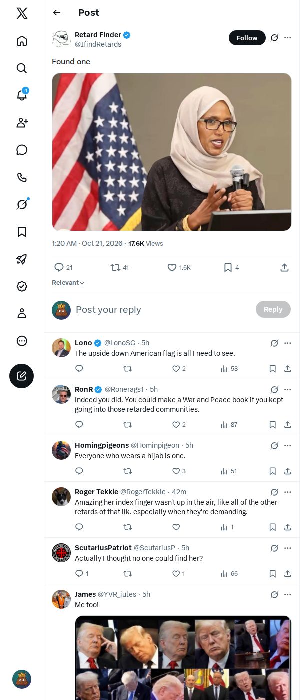 Snapshot 1 of @IfindRetards's post from 2026-10-20